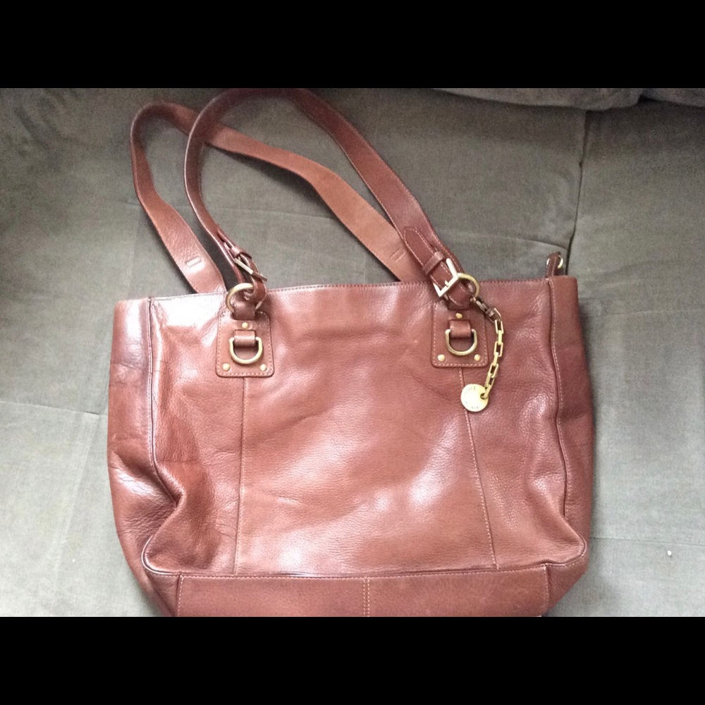 Etienne Aigner leather tote bag